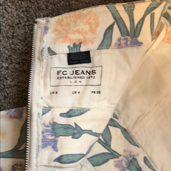 Adorable Patterned FC Jeans Strapless Dress US 4 - Picture 7 of 7